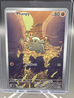 Phanphy Illustration Rare Surging Sparks Pokemon 2024 205/191 - Image 1