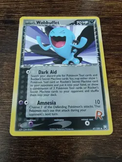 Pokemon Rocket's Wobbuffet 47/109 EX Team Rocket Returns - Image 1