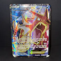 Pokemon Gyarados EX Full Art Ultra Rare Holo 114/122 Breakpoint Heavily DAMAGED - Image 1