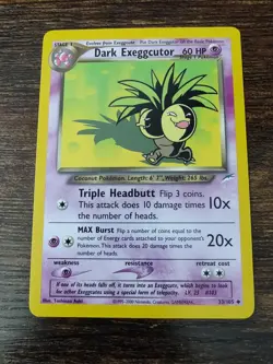 Pokemon Neo Destiny Dark Exeggutor 33/105 Non Holo - Image 1