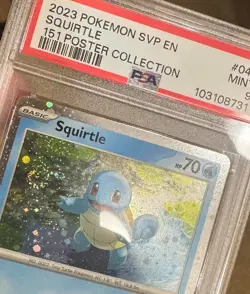 PSA 9 TRIO BULBASAUR SQUIRTLE 🌀& CHARMANDER 151 POSTER COLELCTION POKEMON - Image 3