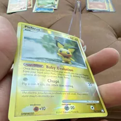 Pokemon TCG Pichu Reverse Holo 93/123 Mysterious Treasures HP 40 Basic LP - Image 3