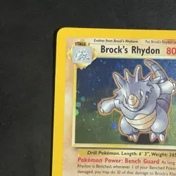 Pokemon Vintage Holo Brock's Rhydon Gym Heroes Wotc 2000 - Image 2