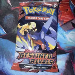 Pokemon Destined Rivals Booster Pack SV Sealed Unweighed Fresh 001 NM ART Pack - Image 1