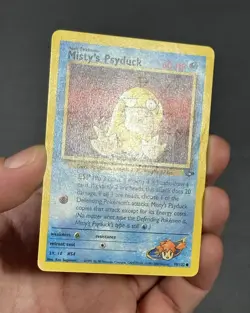 Misty's Psyduck 90/132 Unlimited Common Gym Challenge Pokemon LP - Image 5