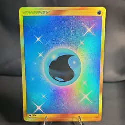 Pokemon Water Energy Secret Rare Holo 124/111 SM Crimson Invasion 2017 NM - Image 1