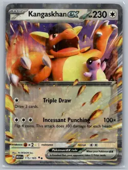 Kangaskhan ex 115/165 Double Rare 151 Pokemon Near Mint - Image 1
