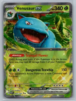 Venusaur ex 003/165 Double Rare 151 Pokemon Near Mint - Image 1