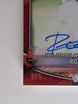 2025 BOWMAN CHROME AUTO /5 RED SHIMMER #CPA-RCR RONNY CRUZ NATIONALS 🔥🔥🔥🔥 - Image 5