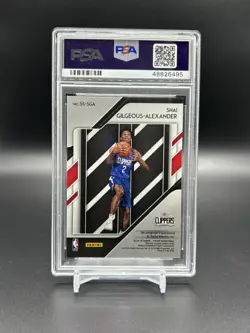 2018-19 Prizm Sensational Signature Shai Gilgeous-Alexander PSA 8 ROOKIE #SS-SGA - Image 2