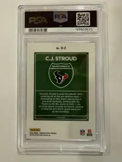 Panini 2023 Donruss Optic C.J. Stroud Downtown! Rookie PSA 10 Texans D-2 - Image 2
