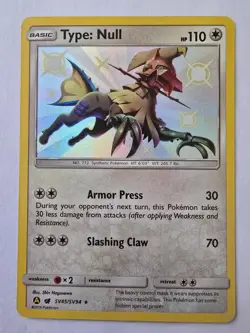 Type: Null SV45/SV94 Rare Shiny Hidden Fates Shiny Vault Pokemon NM - Image 1