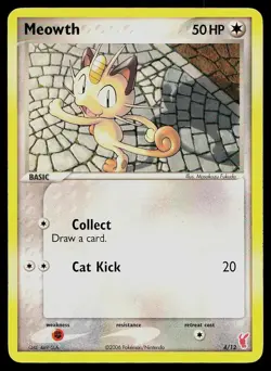 Pokemon Card FireRed & LeafGreen Meowth 69/112 Common - Image 1