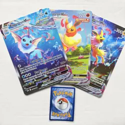JUMBO CARD SET Vaporeon VMAX SWSH182 Jolteon VMAX SWSH184 Flareon VMAX SWSH180 - Image 1