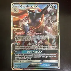 JUMBO Greninja GX Detective Pikachu Promo Card SM197 Holo Pokemon NM - Image 1