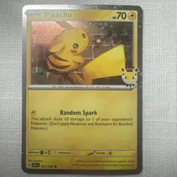 Pikachu (Pokemon Day 2026) 051/162 Miscellaneous Cards Cosmo Holo NM P15 - Image 1