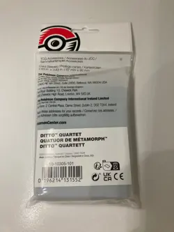 Pokemon Center TCG Ditto Quartet Card Sleeves (65 Sleeves) Fast Ship, New! - Image 2