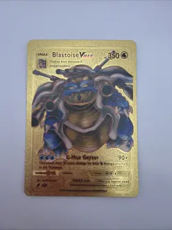 Blastoise VMAX Gold Foil Pokemon Card - Image 1