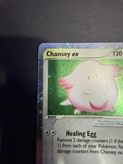 Chansey ex 96/109 EX Ruby Sapphire Holo Rare Pokemon Card LP Swirl - Image 2