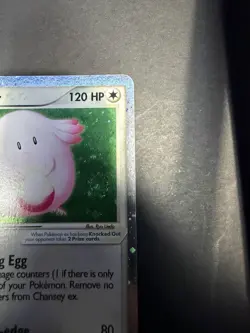 Chansey ex 96/109 EX Ruby Sapphire Holo Rare Pokemon Card LP Swirl - Image 3