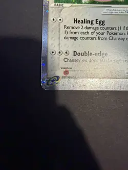 Chansey ex 96/109 EX Ruby Sapphire Holo Rare Pokemon Card LP Swirl - Image 5