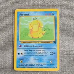 Pokemon TCG Psyduck Team Rocket Common Card - Moderately Played (Very Good) - Image 1