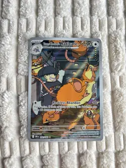 Pokemon TCG Team Rockets Raticate Card 202/182 Destined Rivals - Image 1