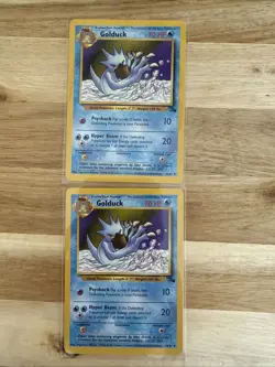 2 Golduck 35/62 Non Holo Fossil - Pokemon Card - Image 1