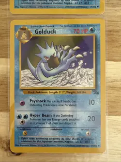 2 Golduck 35/62 Non Holo Fossil - Pokemon Card - Image 3