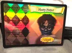 Harry Potter Trading Card Game TCG Hologram Wizard Foil 8/116 Rare Foil 2001 - Image 3
