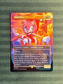 Amy Rose Foil M 2083 Secret Lair Sonic SEGA SLD MTG NM+ - Image 1