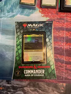 Magic: the Gathering Commander Aura of Courage Dungeons and Dragons SEALED Deck - Image 1