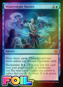 x1 Winternight Stories TDM MTG 67 FOIL RARE M/NM 1x - Image 1