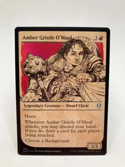 Amber Gristle O'Maul NM/M* SHOWCASE FOIL Commander Baldur's Gate mtg -UnltdCards - Image 1