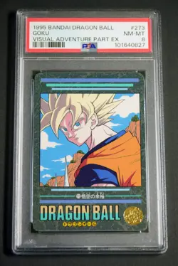 Dragon Ball Carddass Visual Adventure Son Goku PSA8 1995 No 273 Collector’s Card - Image 1
