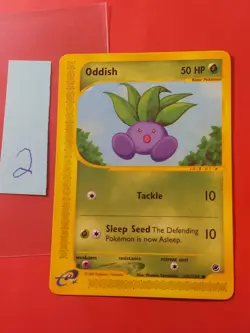 2002 Pokemon Expedition #122 Oddish, C, NF/H, cd2 - Image 1