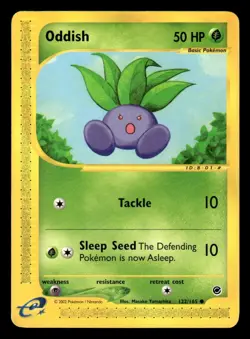 Pokemon Expedition #122/165 Oddish LP - Image 1