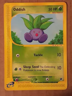 Pokemon Oddish 122/165 Expedition NM See Pictures - Image 1