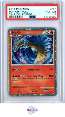 HO-OH-HOLO CALL OF LEGENDS POKEMON CALL OF LEGENDS 2011 SL5 PSA 8 - Image 1