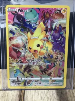 2023 POKEMON SWORD & SHIELD CROWN ZENITH 160/159 FULL ART PIKACHU NEAR Secret SP - Image 1