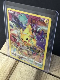2023 POKEMON SWORD & SHIELD CROWN ZENITH 160/159 FULL ART PIKACHU NEAR Secret SP - Image 3