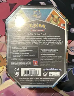 Pokemon TCG Flareon V Collection Tin Brand New Factory Sealed 4 Booster Packs - Image 2