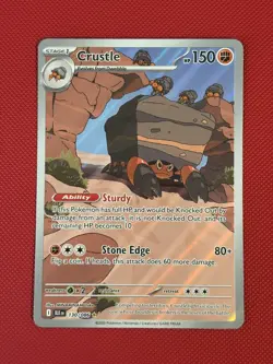 Crustle - Black Bolt 130/086 - Illustration Rare Full Art Pokemon TCG NM/M - Image 1
