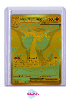 MEGA-GLURAK X EX POKEMON 130/094 2025 FA GOLD SECRET RARE FATALE FLAMMEN EN - Image 1