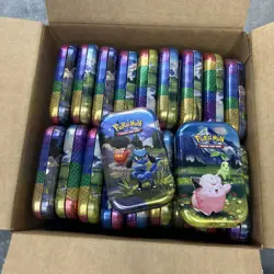 Lot Of 60x Pokemon Random Mini Tins - EMPTY - Image 1