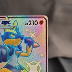 Pokemon Lucario GX Shiny Holo Rare Full Art SV64/SV94 Hidden Fates 2019 NM - Image 3