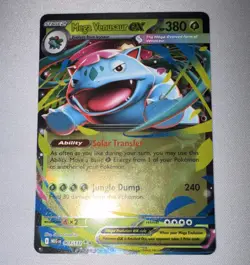 Pokemon Mega Venusaur ex 003/132 ME01 Mega Evolution Holo Double Rare 380 HP - Image 1