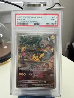 PSA 9 2023 Pokemon Pikachu Illustration Rare Holo Scarlet & Violet 151 173/165 - Image 1