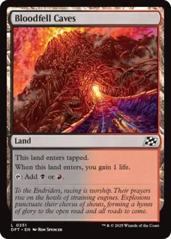 Bloodfell Caves - Near Mint MTG Aetherdrift - Image 1