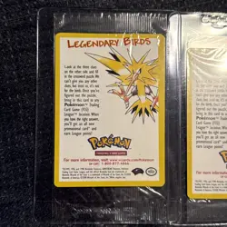 Pokemon Legendary Birds Sealed Black Star Promo Set: Articuno, Moltres, & Zapdos - Image 2